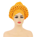 Muslim Adjustable Space Layer African Hat Yellow Free size