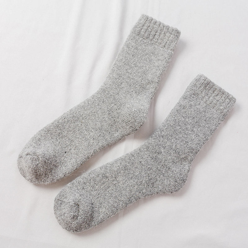 Men's Cashmere Thickened Cashmere Socks Mens Medium Grey One size