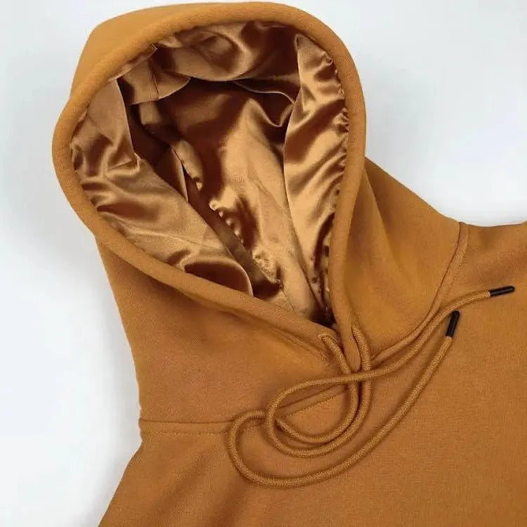 High Quality Unisex 100% Cotton Hoodie with Silk Lining