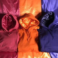 Luxury 100% Cotton Fleece Sweatsuit Silk Lined Hoodies