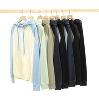 Heavyweight Cotton Hoodie Different Color Sleeves - Silk Lined