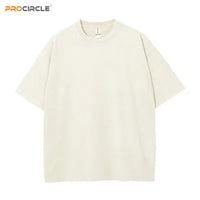 Cotton Heavyweight Casual Fashion Drop Shoulder T-Shirt Short Sleeve