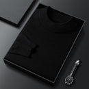 All Wool Sweater Solid Knitwear Black