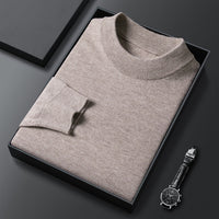 All Wool Sweater Solid Knitwear Camel