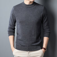 All Wool Sweater Solid Knitwear