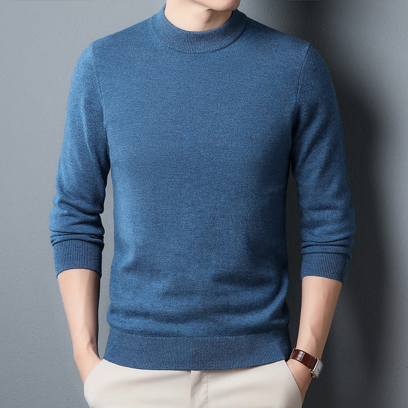 All Wool Sweater Solid Knitwear