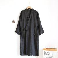 Japanese Style Luxury Lace-up Kimono Lounge Robe