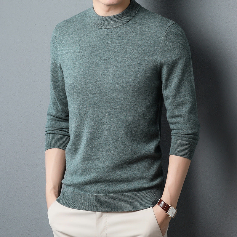 All Wool Sweater Solid Knitwear