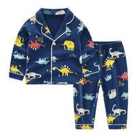 Casual Cotton Loungewear Set For Boys Navy Blue