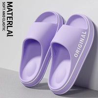 Women Letter Slippers Purple 38-39