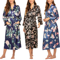 Women's Printing Long Sleeve Nightgown