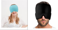 Ice Headache Relief Gel Eye Mask 1Black1Sky blue