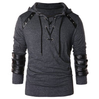 Comfortable Hooded Long Sleeve Fashion T-Shirt For Men