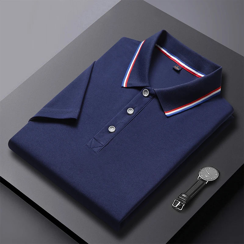 Solid Color Polo Shirt