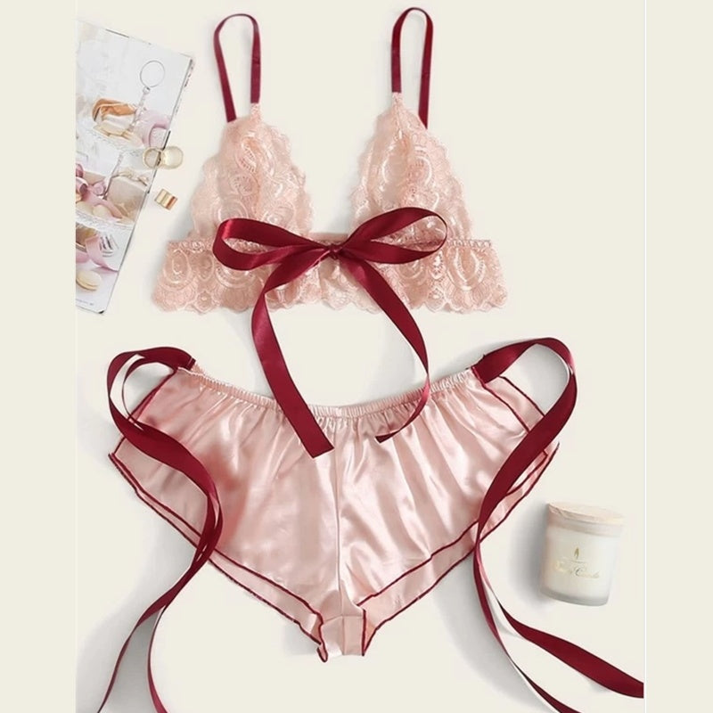 Silk Plus Size Lingerie Sleep Set