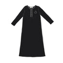 Children Soft Velvet Set Stretchy Robe black robe 18-24M