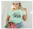 Hello Spring T-shirt- Happy Easter Shirt