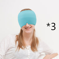 Ice Headache Relief Gel Eye Mask Double layer blue 3pcs