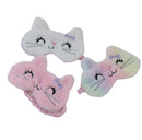 New Owl Eye Mask Gradient Colorful Plush Eye Mask