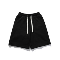 Men's Sports Style Straight Pants Pure Cotton Black