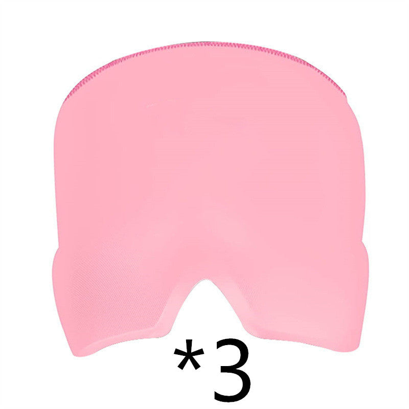 Ice Headache Relief Gel Eye Mask Double layer pink 3pcs