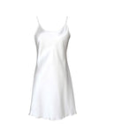 Satin Silk Nightwear/Sleepwear For Women White