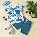 New Sports Style Tropical Set Blue