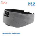 White Noise Bluetooth Sleep Eye Mask Grey 2pcs White Noise Versions USB