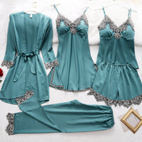 5pcs Pajama Set Women Light blue