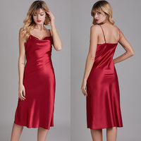 Silk Ice Silk nightwear Wine Red