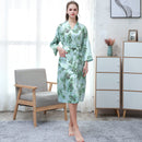 Ice Silk Couple Pajamas Thin suit Green