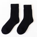 Men's Cashmere Thickened Cashmere Socks Womens black One size