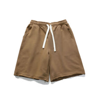 Men's Sports Style Straight Pants Pure Cotton Deep Khaki