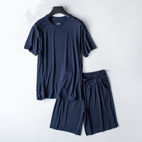 Modal Summer Pajamas Men's Thin Homewear Suit Zhang Qing