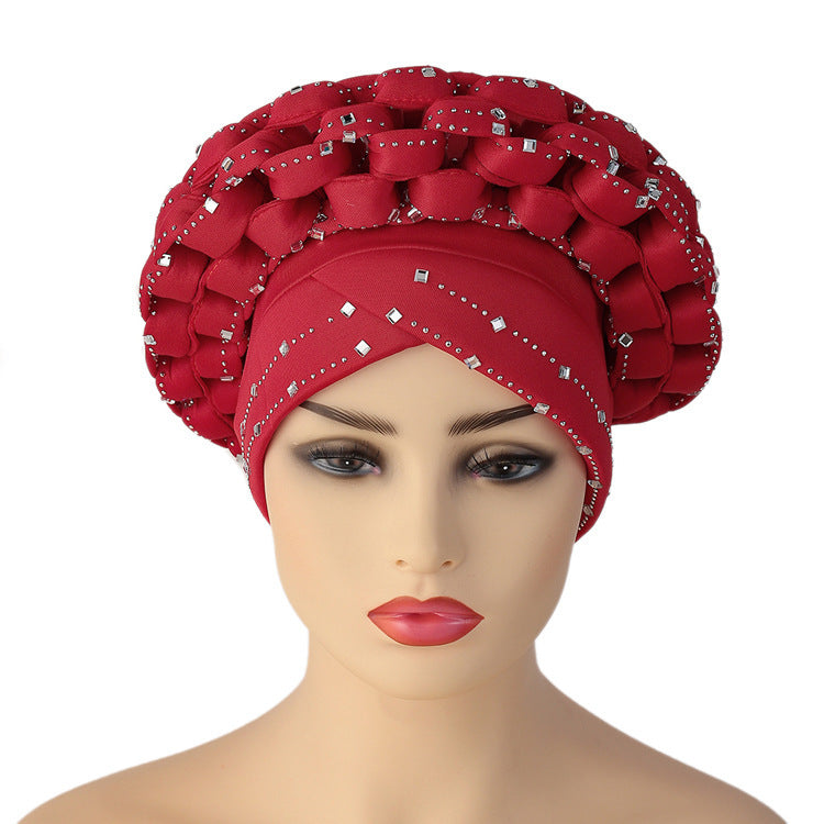 Muslim Adjustable Space Layer African Hat Red Free size