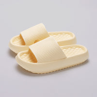 Summer EVA Solid Color Slippers Yellow