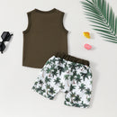 Baby Clothing Sleeveless Vest Shorts 2 Piece Set