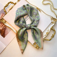 70cm Silk Square Scarf Scarf A11 One Size