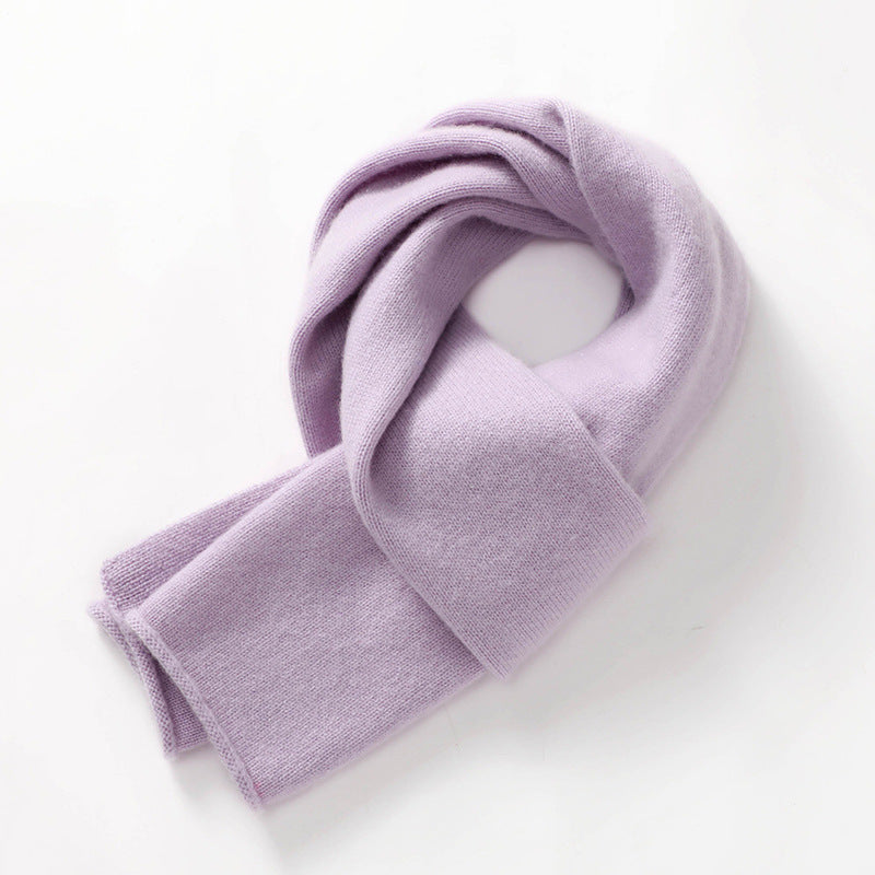 Cashmere Scarf - Wool Taro Purple 150x26