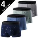 4-piece men's printed underwear 4pcs-dw-d Pack of 4 US-L(AsiaXXXL)