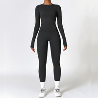 Tight-fitting Brushed Yoga Suit Black