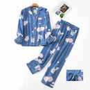 Women's Long Sleeve And Pants Loungewear Set For Women Peony Blue