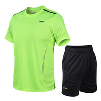 Sports Suit Loose Fitness Short Sleeve Men