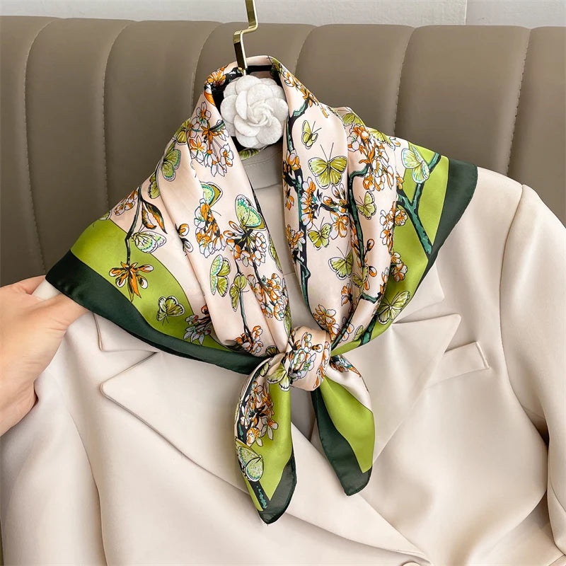 New Fashion Printed Women's Scarf JNC150-01 70X70cm