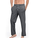 Casual Pants Cotton Solid Color Pyjamas Dark grey