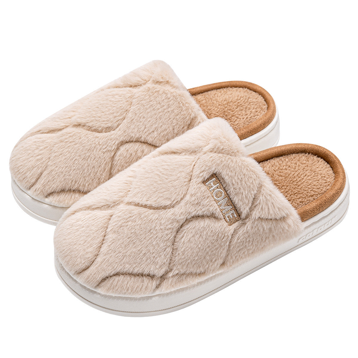 Plush Slippers For Indoor Floor Bedroom