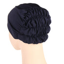 New Multicolor Back Elastic Hat Navy Blue