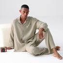 Woven Gauze Pajamas Men's Spring Homewear Suit