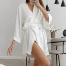 Women Wedding White Bride Robe