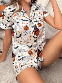 2-Piece Ultra Thin Short Sleeve Sleepwear Pajama Set For Women Style01